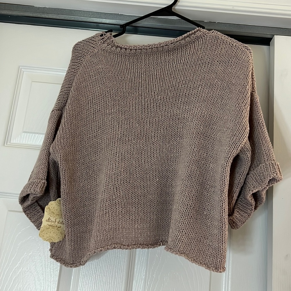Xs pink altard state short sleeve sweater top. Brand new with tags